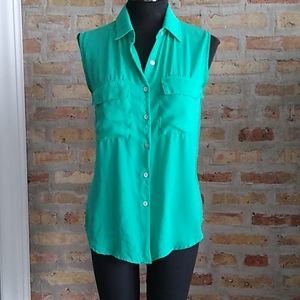 H&M  Timing Jewel Tone Green Blouse